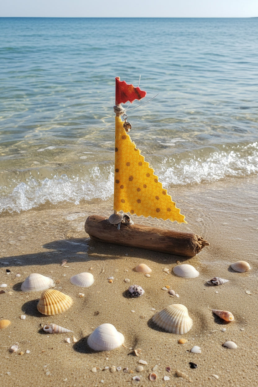 Local Driftwood Sailboat Ornament