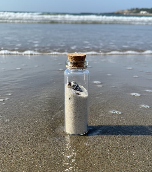 Mini Glass Sand Bottle